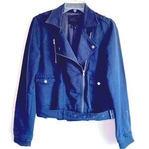 PAIGE Dark Navy Motto Jacket size Medium